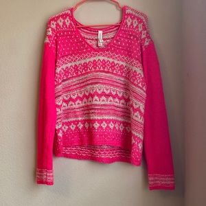 Aeropostale hot pink sweater